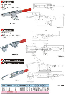 【门闩式夹具451】价格,厂家,图片,夹具,无锡灵江五金交电-